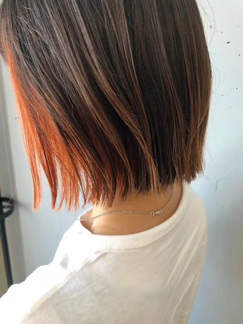 ミディアム カラー 東 みのりのヘアスタイル