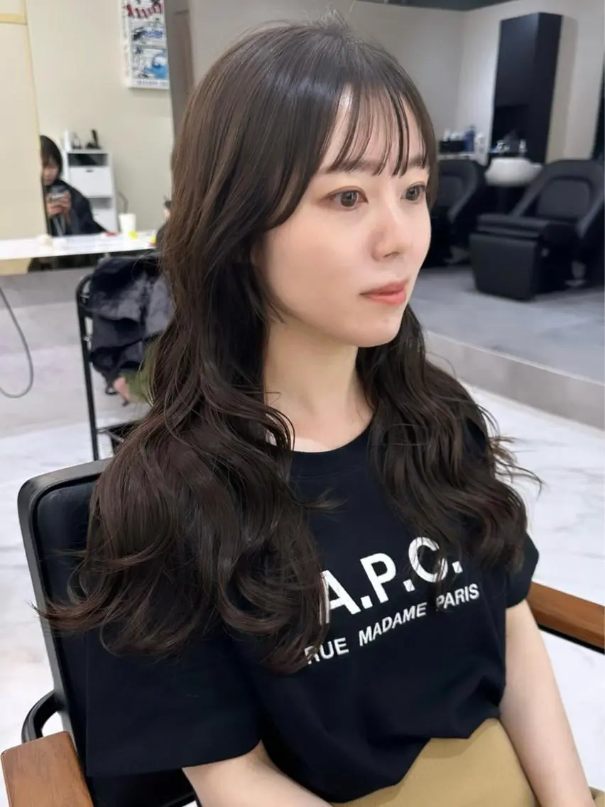 ロング パーマ カット パーマ トリートメント ニシダヒカリ🌙 髪質改善×似合わせのヘアスタイル