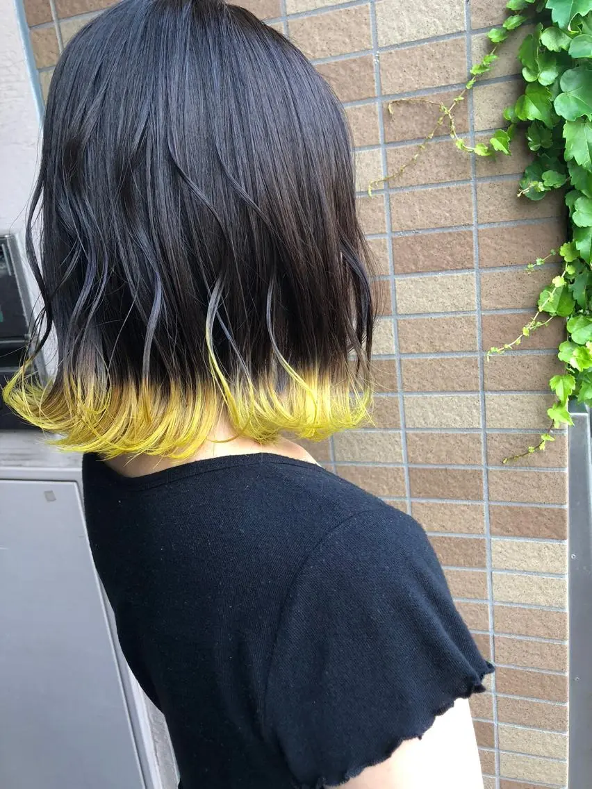ミディアム ヘアカラー アートディレクター ワダヒサノリのヘアスタイル