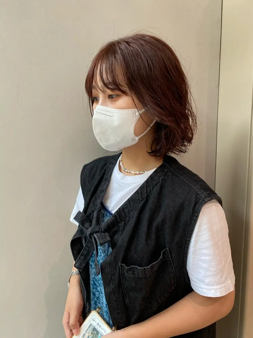 ショート ボブ 栗原 瑞稀のヘアスタイル