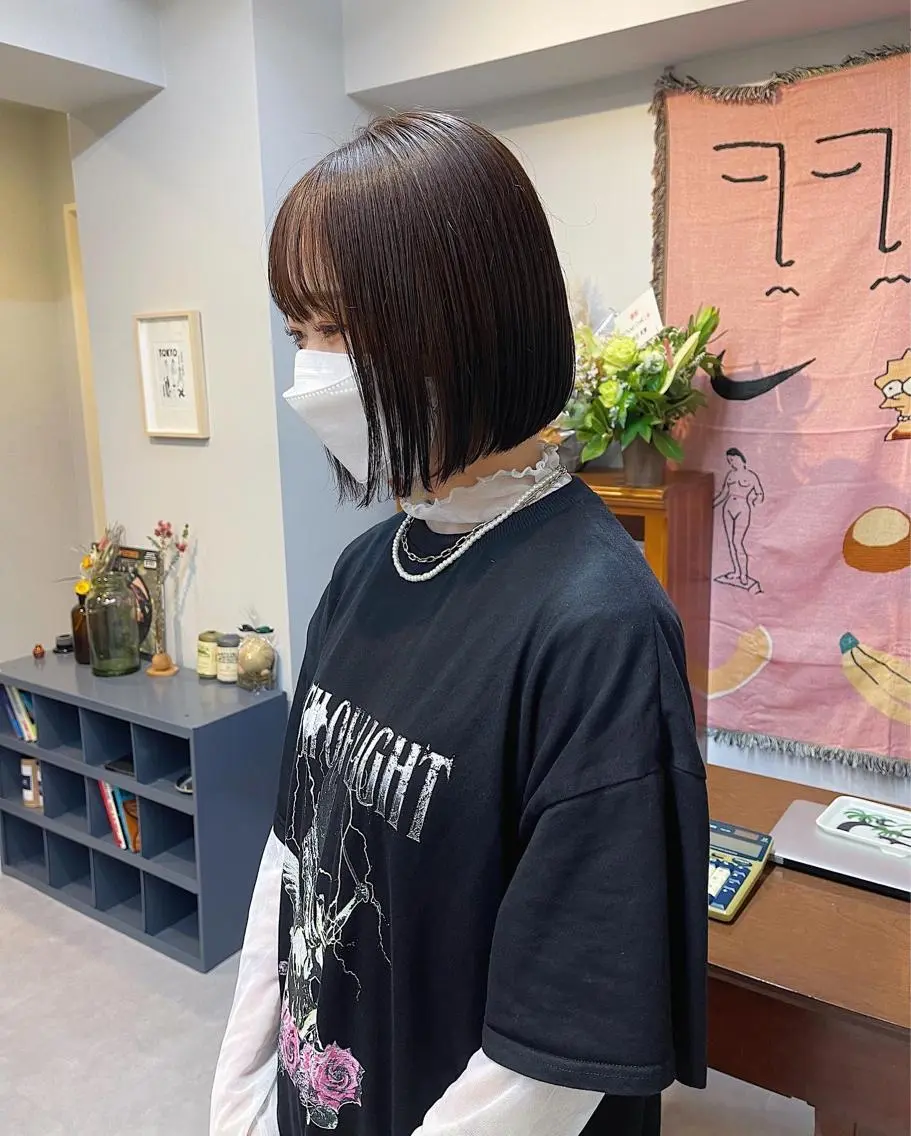 ショート ボブ カット ヘアカラー トリートメント 丁寧なカウンセリング 🌿KENTA🌿のヘアスタイル