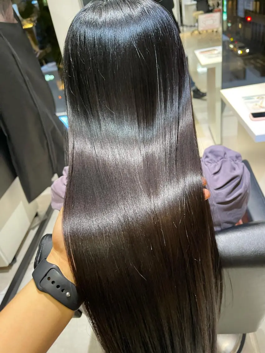 ロング 髪質改善 カット 縮毛矯正 biscohair 髪にドラマを。のヘアスタイル