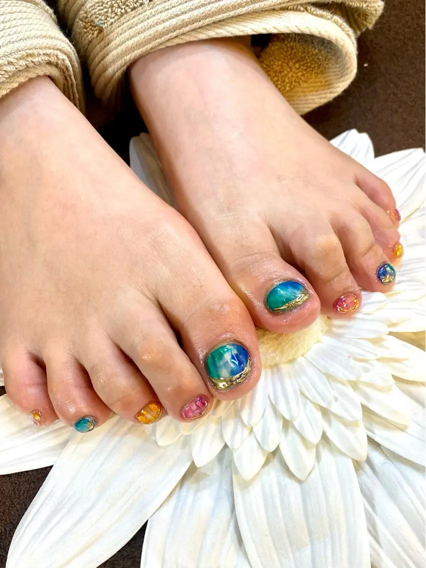ネイル ♢ME2ROOM♢ #巻き爪#リラクのネイルデザイン