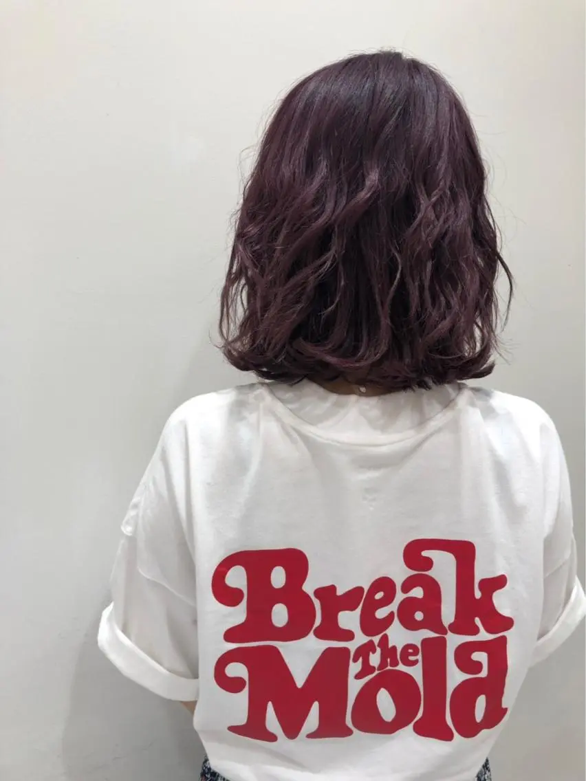 ミディアム カラー 松本 沙良のヘアスタイル