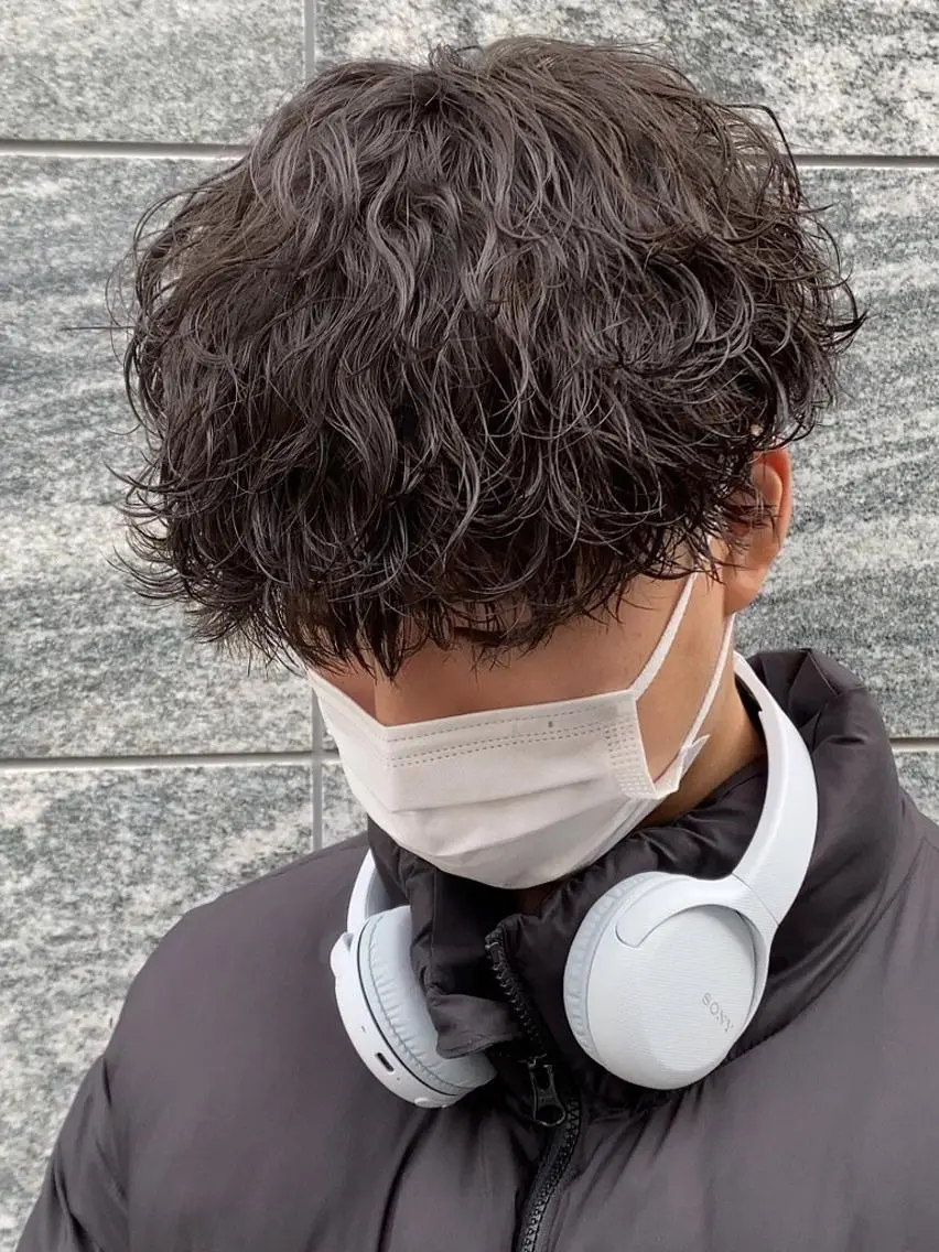 メンズ センターパート マスターかずまのヘアスタイル