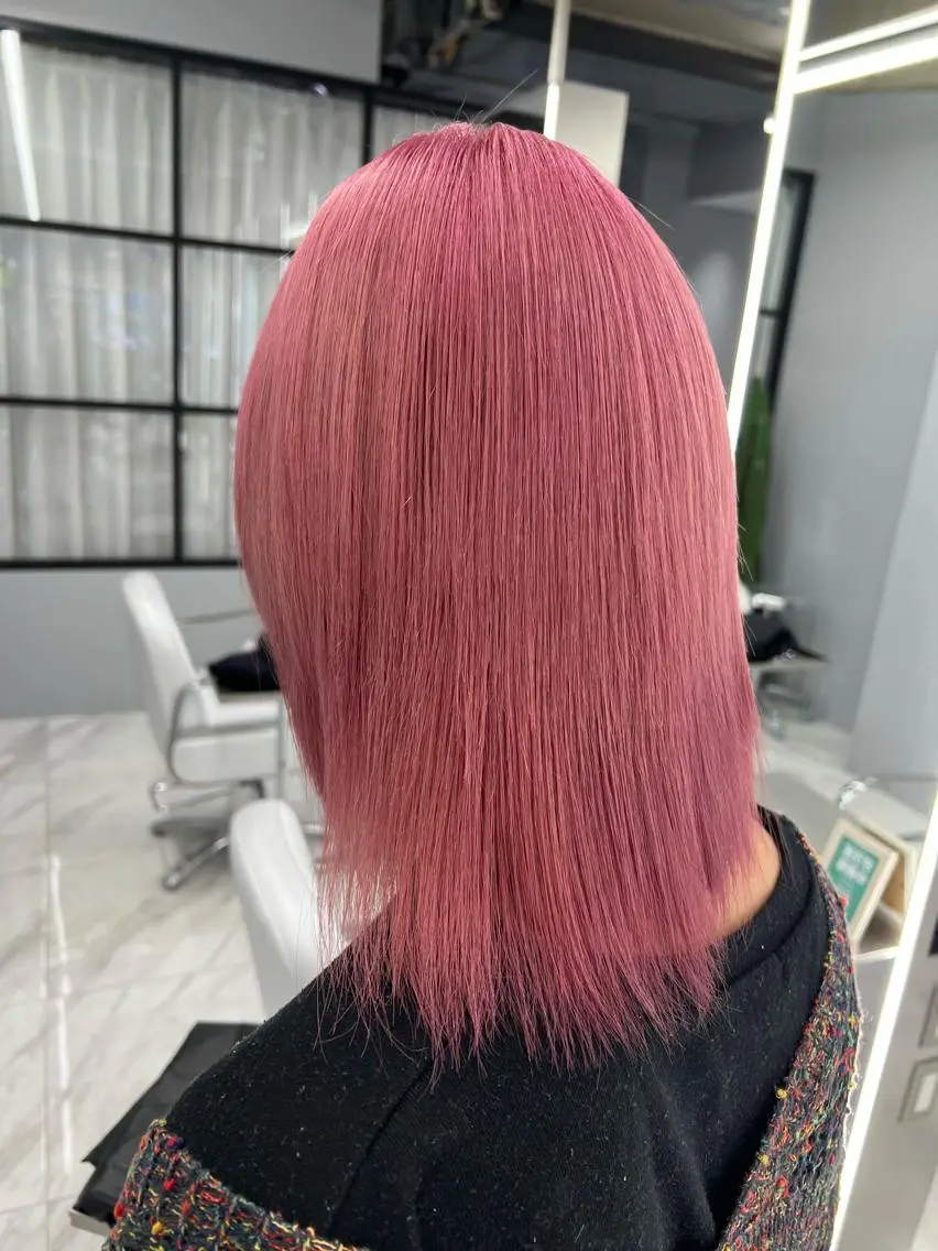 ミディアム カラー カット ヘアカラー トリートメント ヘッドスパ 最高級髪質改善🥇 小玉美菜のヘアスタイル