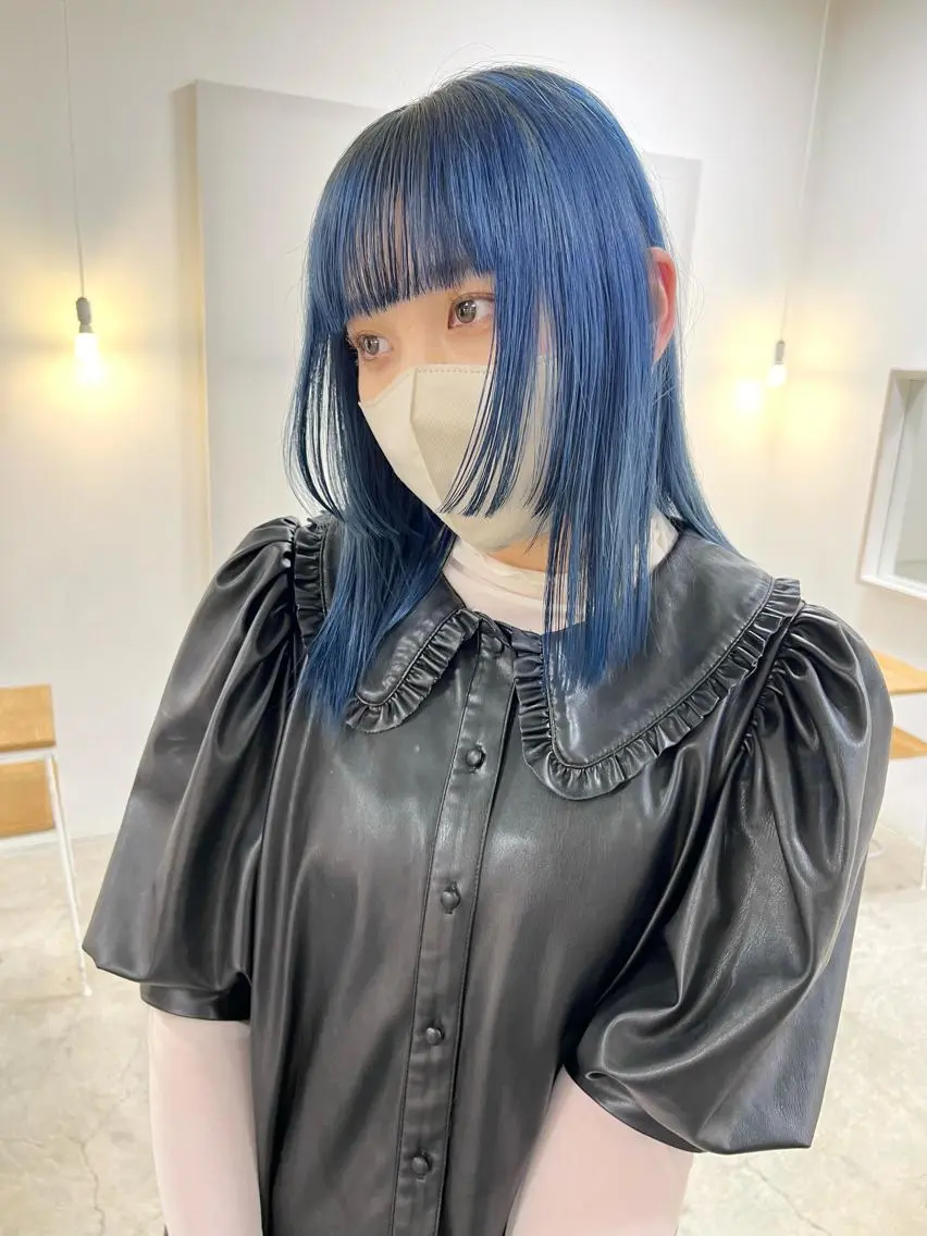 セミロング カラー ブリーチ 透明感，髪質改善の プロ☝🏻前田俊樹✨のヘアスタイル