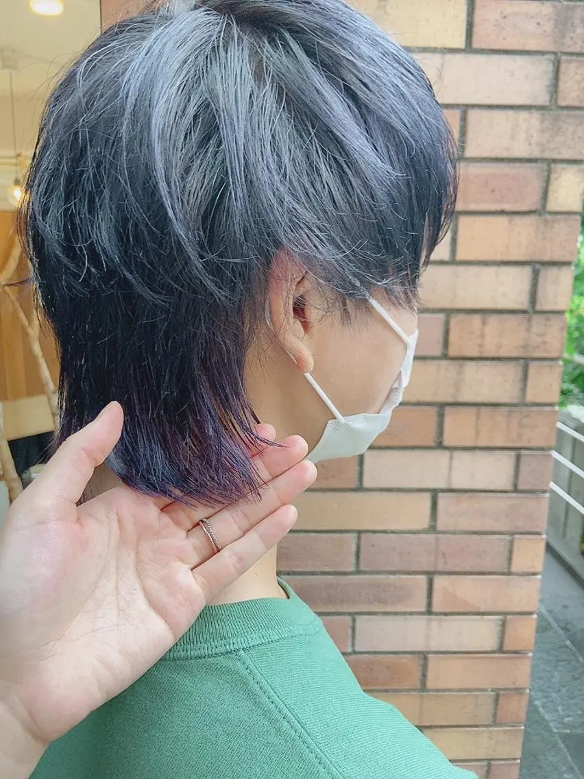 ショート カラー メンズ メンズインナーカラー インナーカラー カット ヘアカラー ちこ .のヘアスタイル