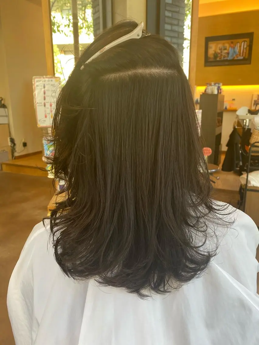 セミロング 髪質改善🥇津田 【自由が丘】【美髪】のヘアスタイル