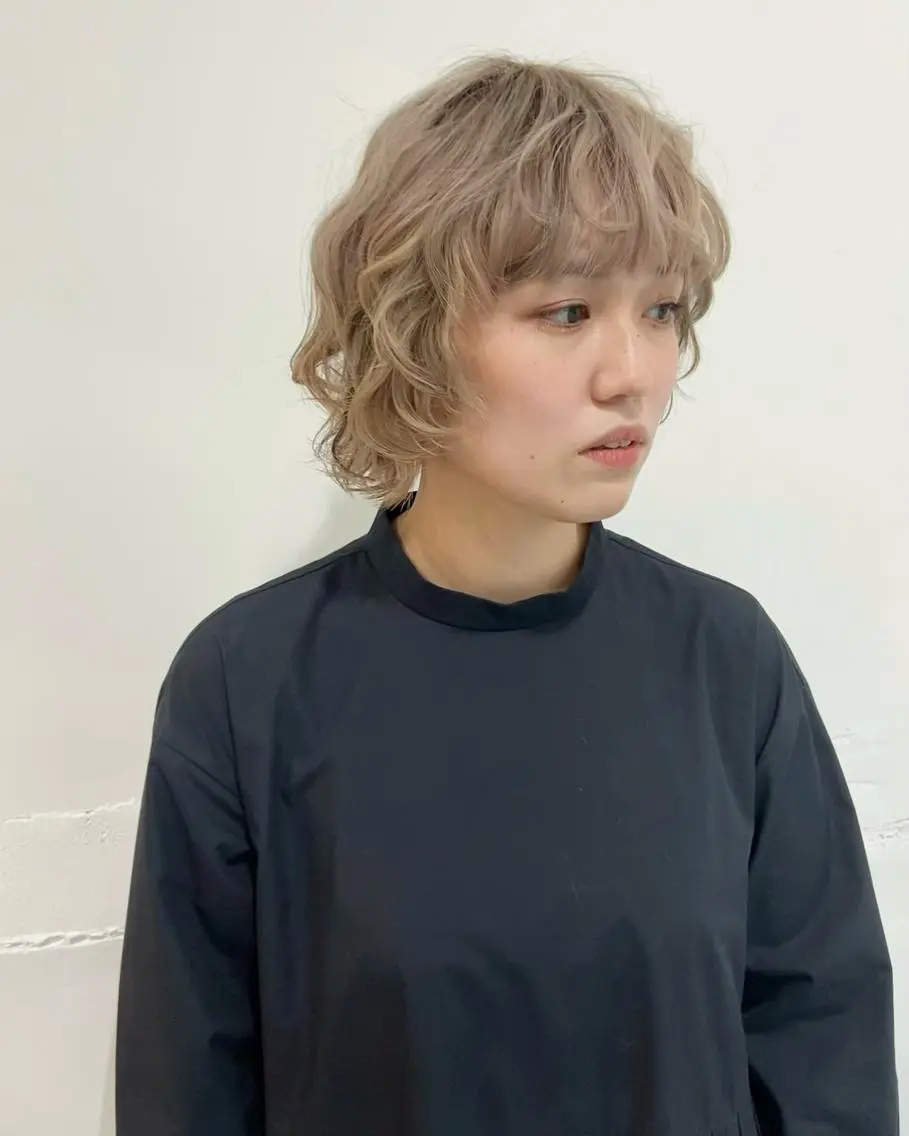 ショート カラー 茉樹@pullnoc /新宿/ボブ/モードのヘアスタイル