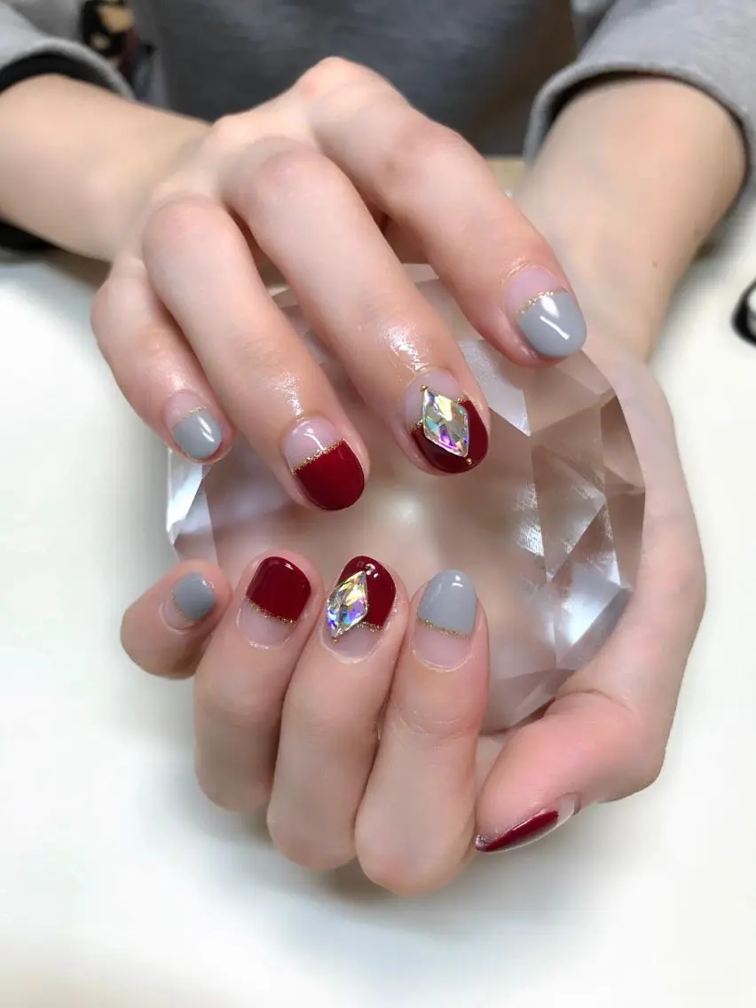 ネイル 春ネイル ハンドネイル 'mm  (ミリ) ＭＡＮＡＭＩのネイルデザイン