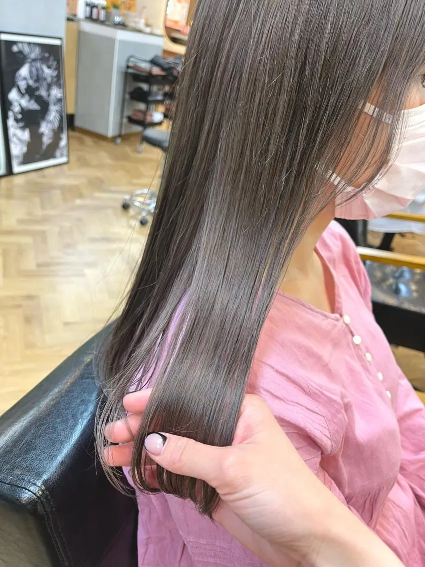 ロング カラー ena/ブリーチなし 透明感・レイヤー🎀のヘアスタイル
