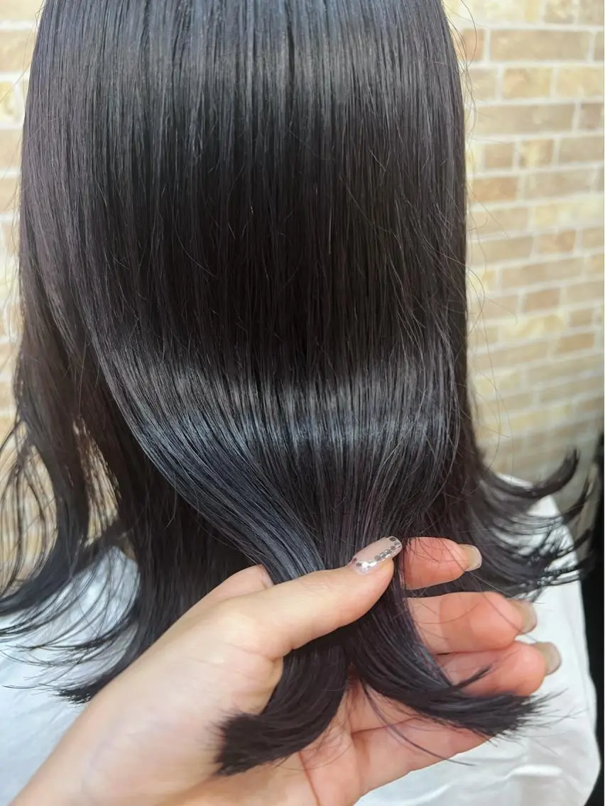 ミディアム カラー カット ヘアカラー トリートメント 上質髪🪐 AIRI🪷‧₊˚のヘアスタイル