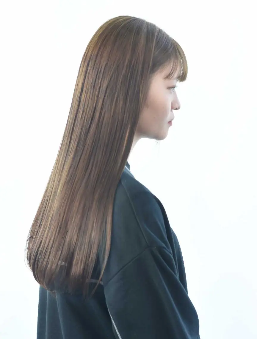 ロング カラー カット ヘアカラー トリートメント 【Atem 大町店】 永森　優里花のヘアスタイル