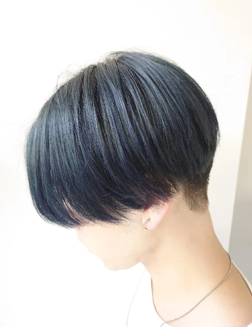 ショート メンズ カラー メンズ/パーマ特化 /波巻き/林洋平のヘアスタイル