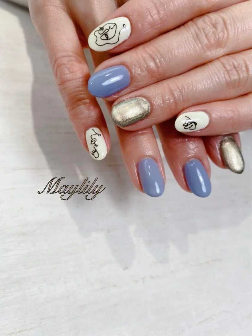 ネイル 持ち込み ハンドネイル Nail salon Maylilyのネイルデザイン