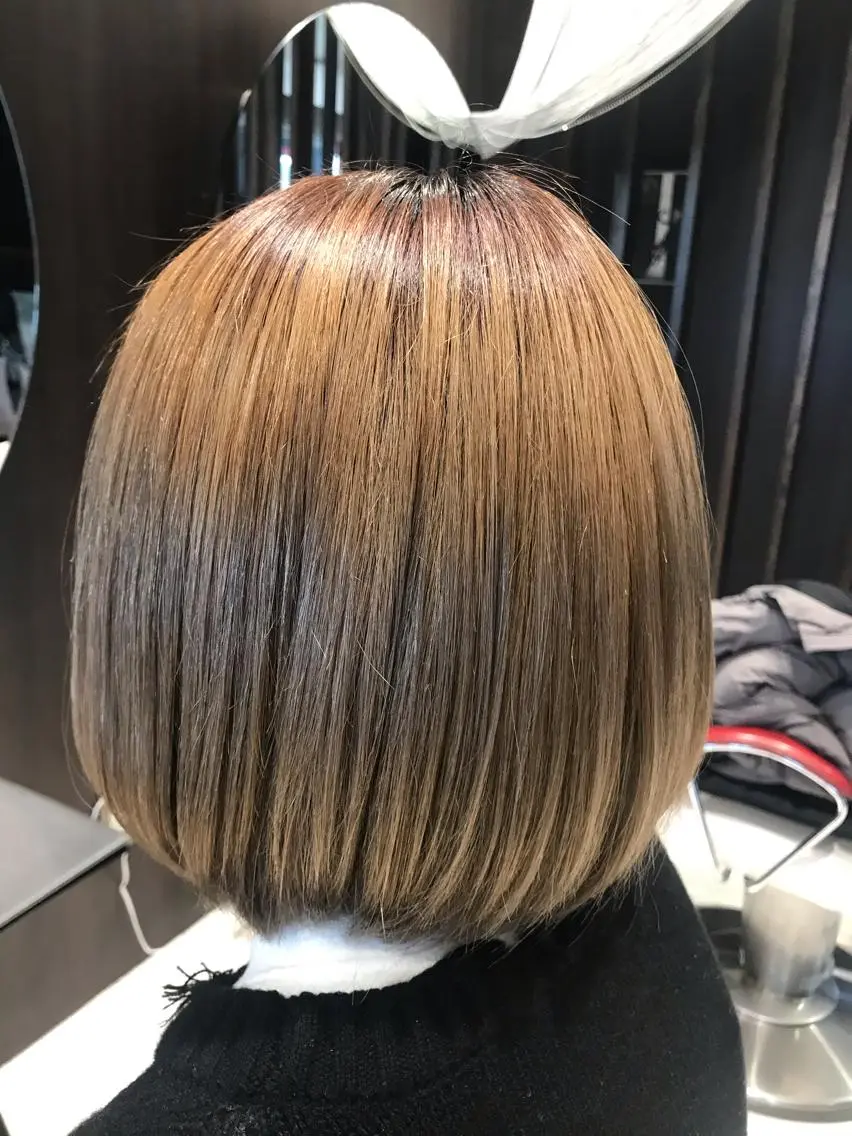 ミディアム ボブ 下條 真のヘアスタイル