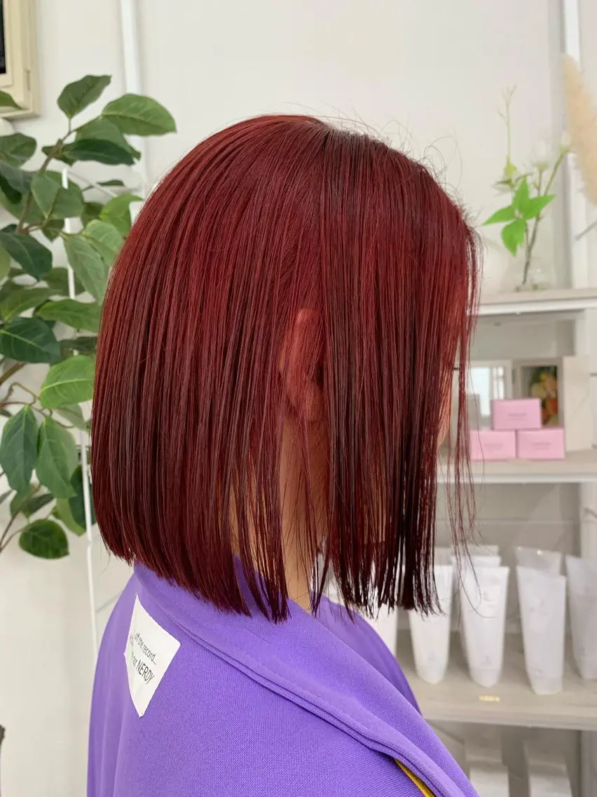 ショート カラー ヘアカラー トリートメント ツヤカラー🤍 ARISAのヘアスタイル