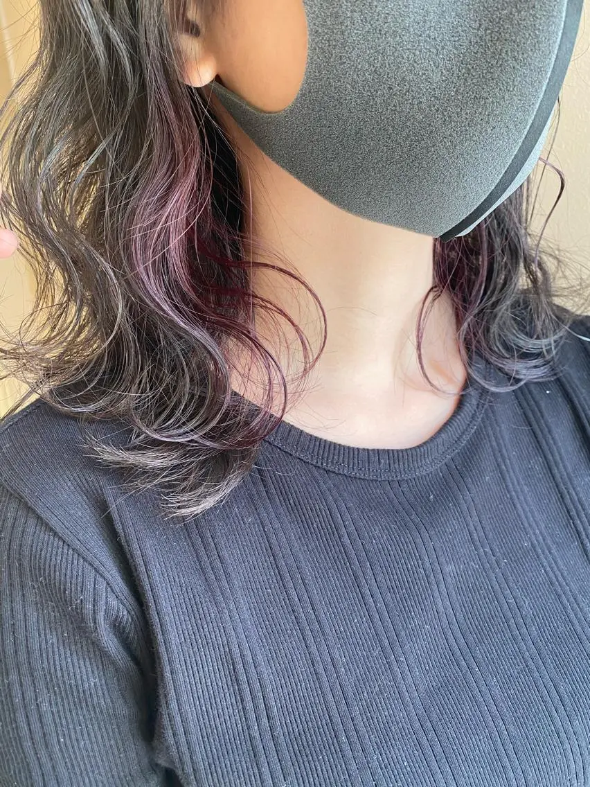 ミディアム カラー ヘアカラー レイヤー/ウルフ🤍 mayo.のヘアスタイル