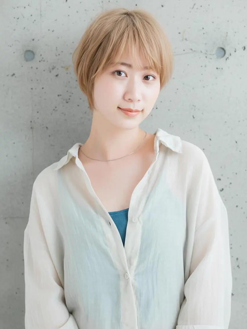 ショート カラー ヘアカラー NYNY南草津店 桂嵩太のヘアスタイル