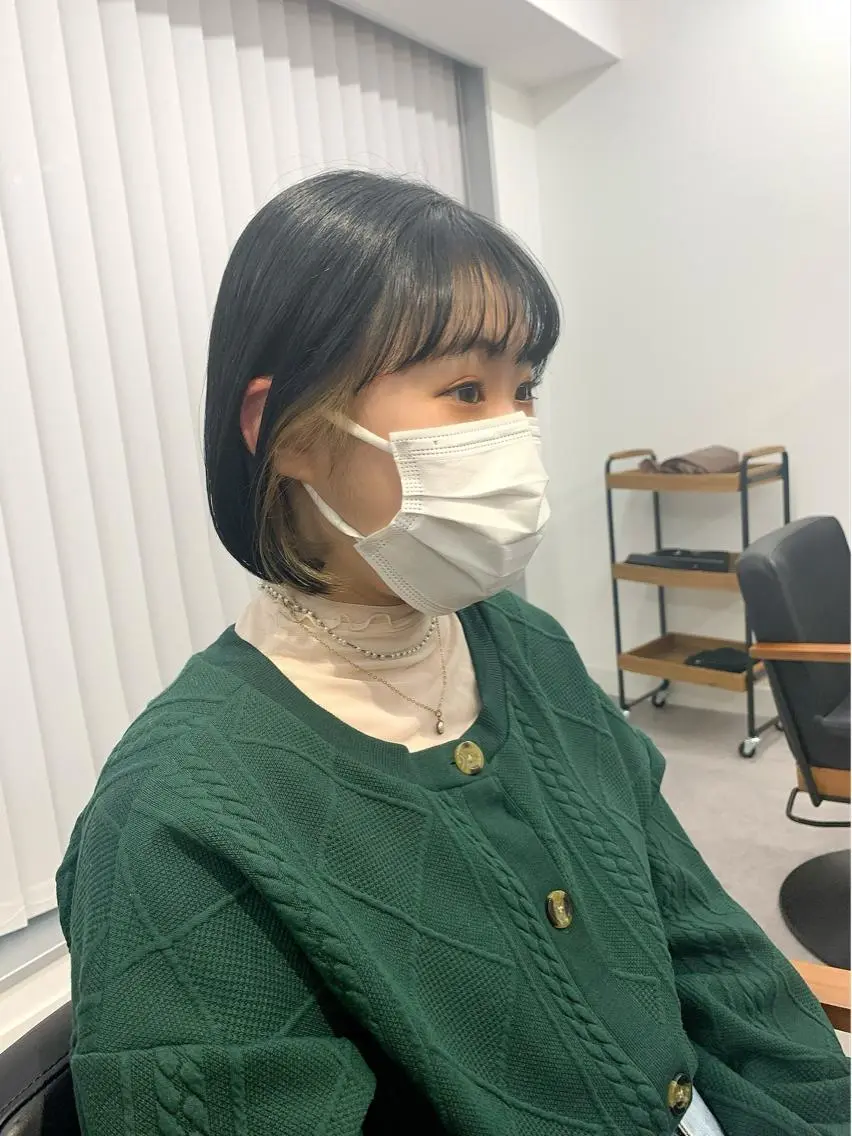 ミディアム カラー パーマ ヘアアレンジ メンズ キッズ ネイル マツエク・マツパ アイブロウ 似合せレイヤー/ 柔らか透明感カラーのヘアスタイル