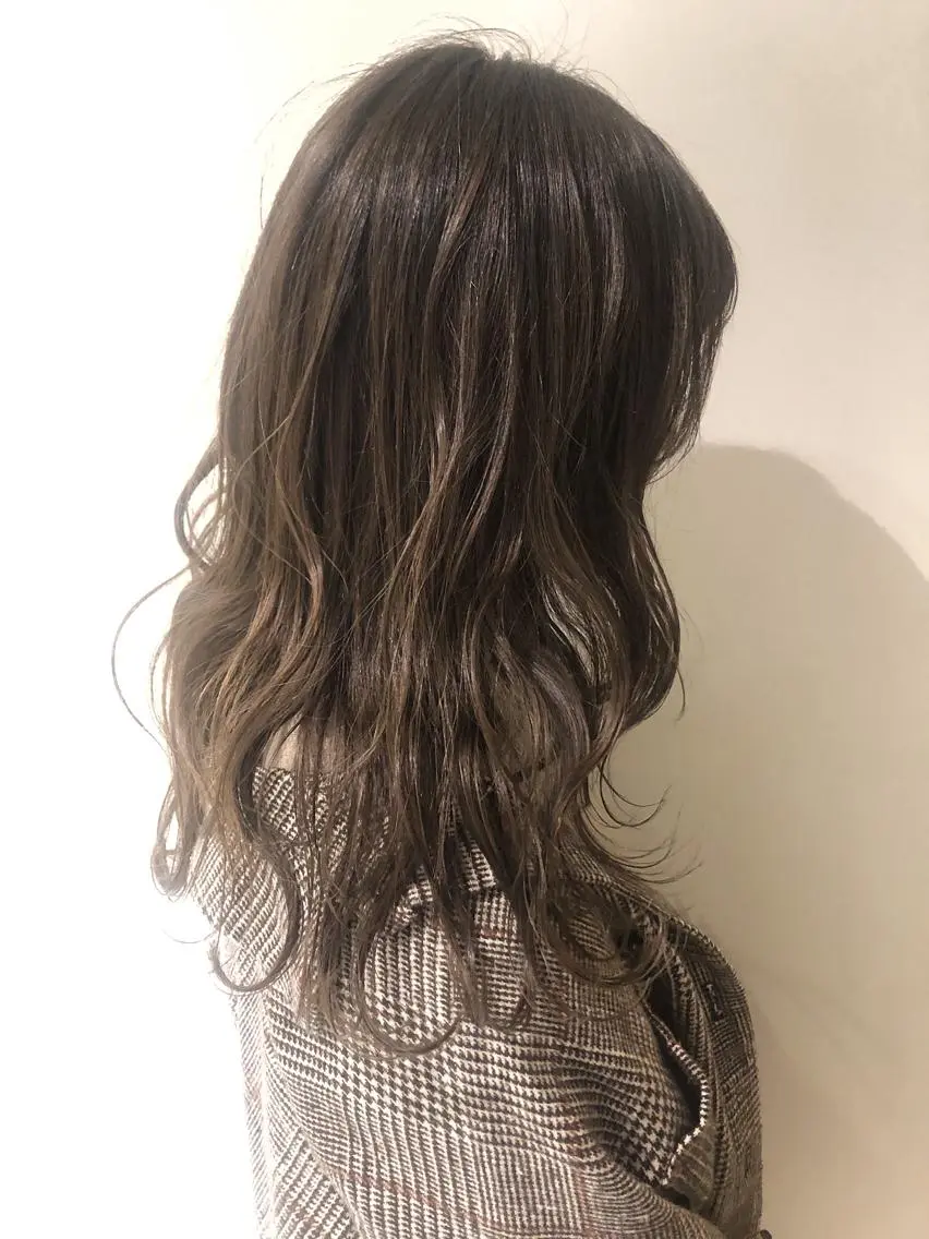 ミディアム ミディアムパーマ アッシュ ボブ エクステ 外国人風カラー カット ヘアカラー 夜23時まで予約🉑 reverieあきらのヘアスタイル
