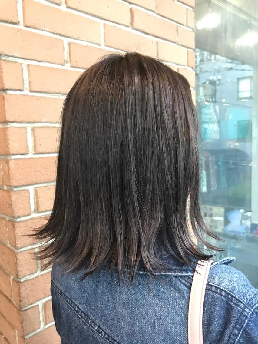 ミディアム カラー パーマ ヘアアレンジ メンズ マツエク・マツパ ダブルカラー グレージュ サロンドミルク 原宿のヘアスタイル
