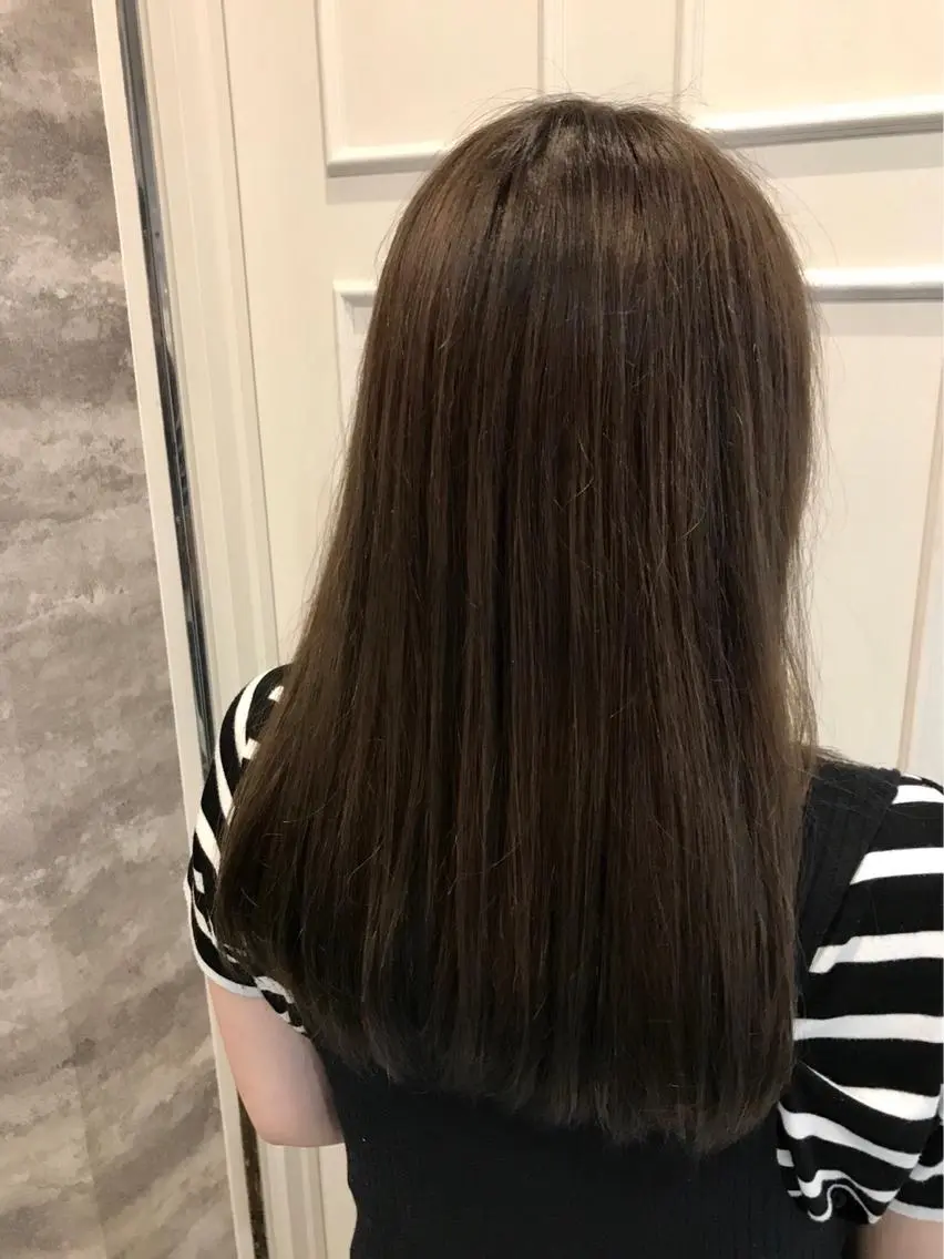 セミロング カラー アッシュ 🫟Blanco🫟 Color&Careのヘアスタイル