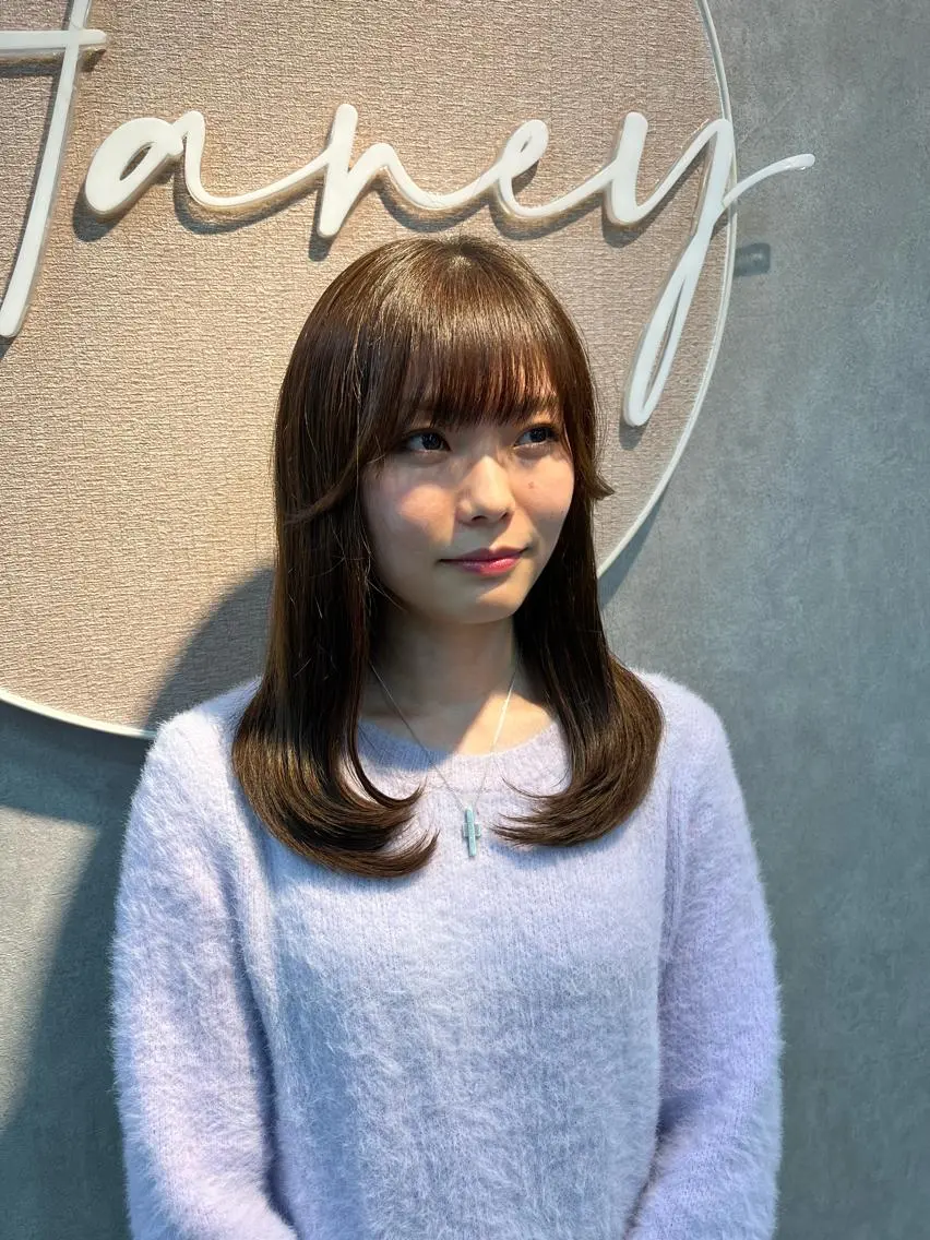 ロング レイヤーカット トリートメント 🐝Haney .haruka🐝のヘアスタイル