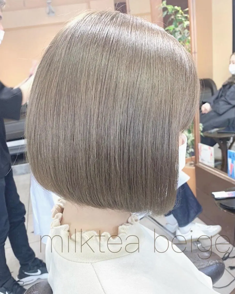 ショート ヘアカラー 🫧艶髪カラー🫧 森本くるみのヘアスタイル