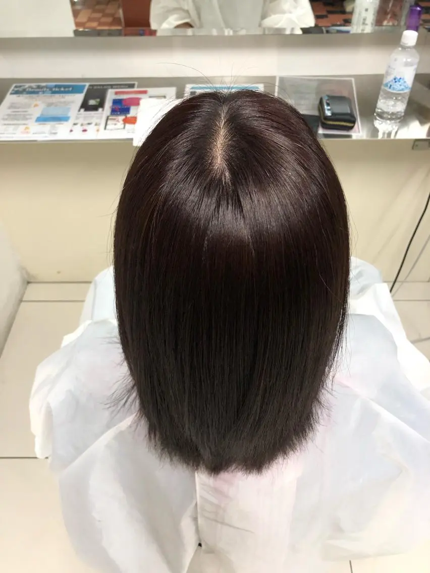 セミロング カラー 髪質改善・白髪ぼかし /お悩み対応カラーのヘアスタイル