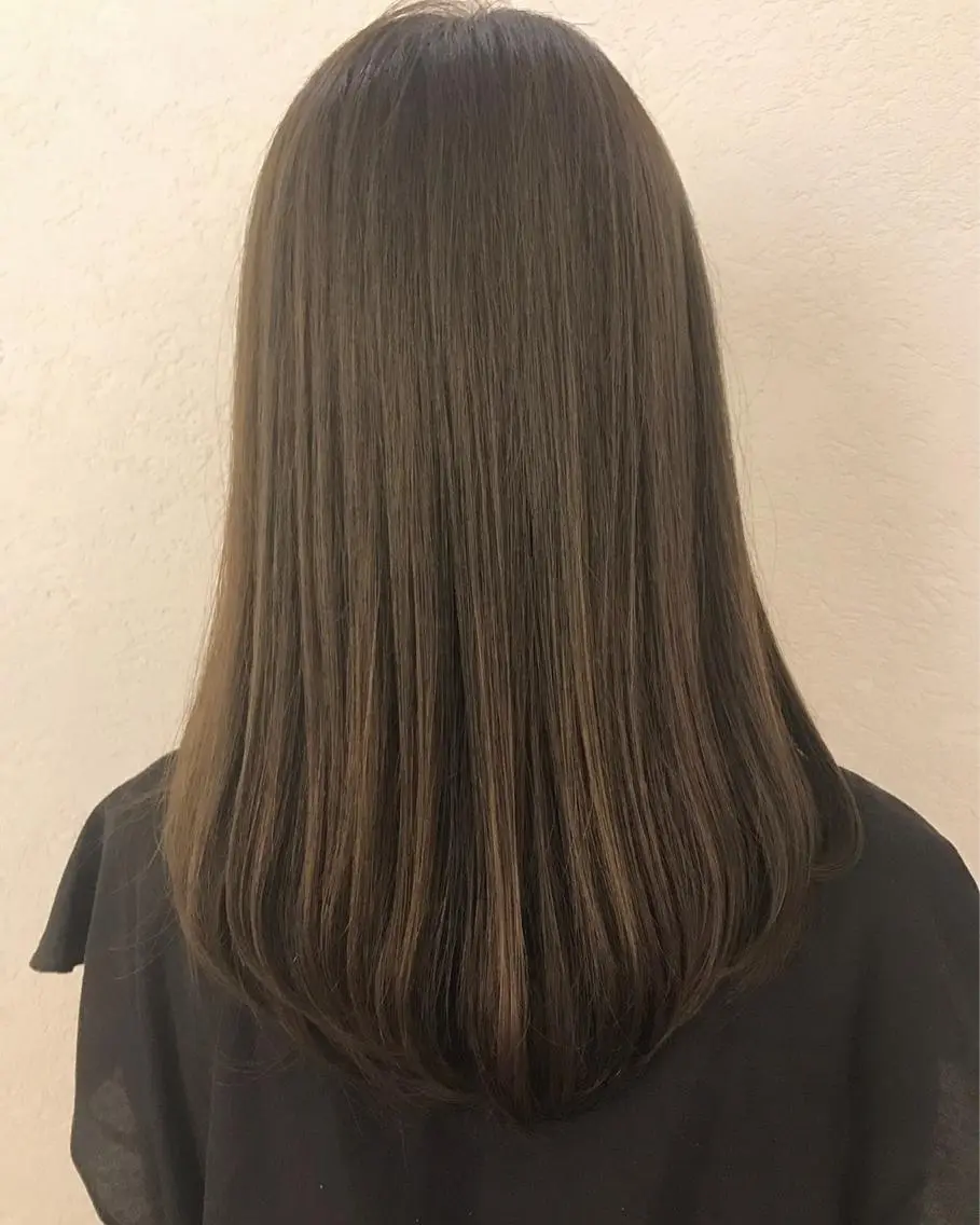 ロング 縮毛矯正×髪質改善 小笠原大樹のヘアスタイル