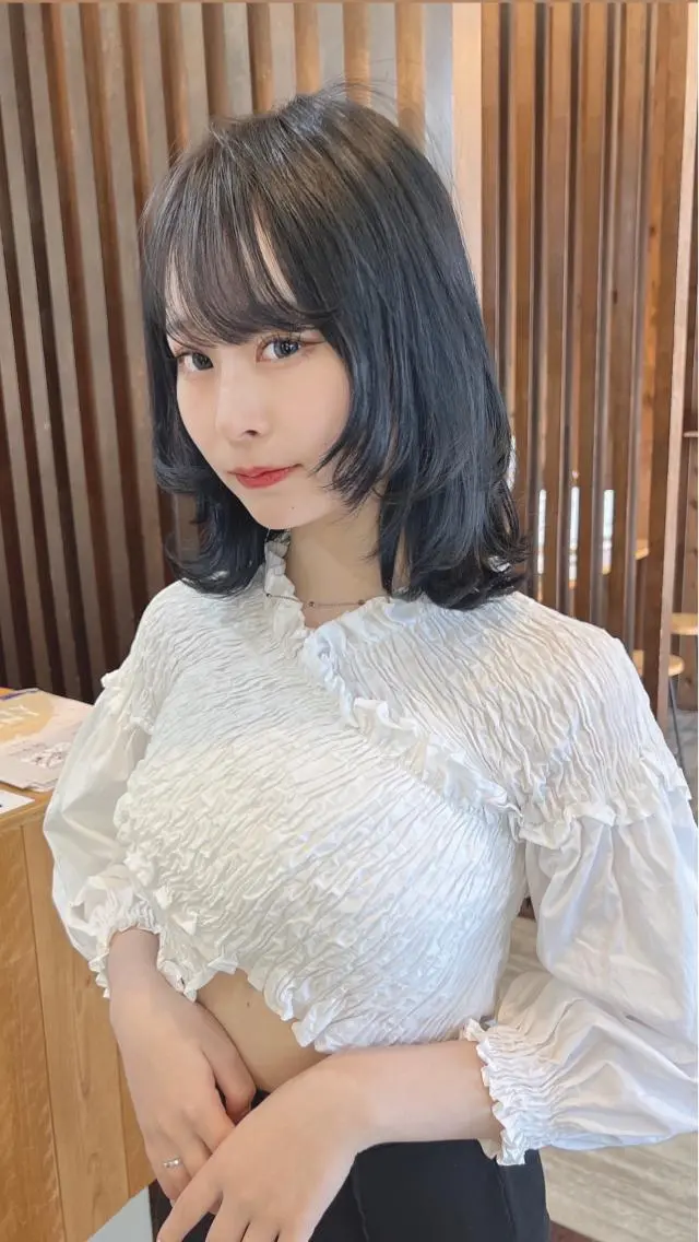 ミディアム ヘアカラー 具志 正太のヘアスタイル