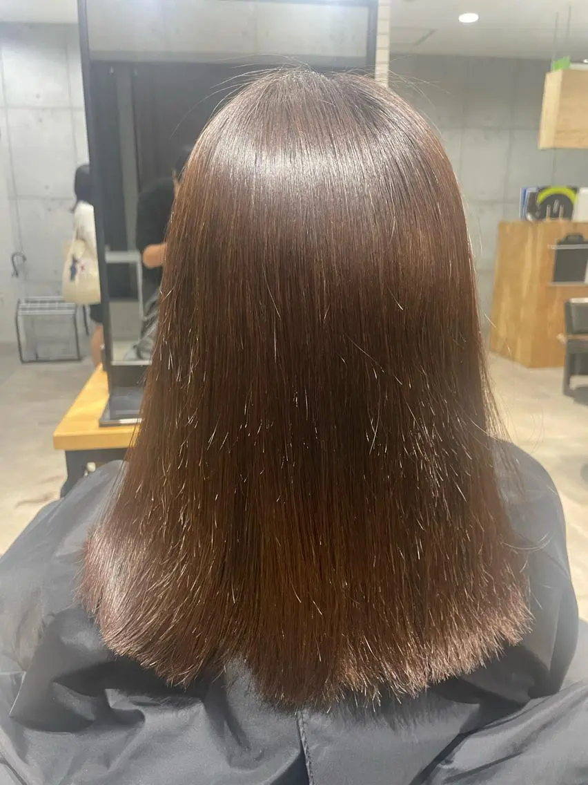 セミロング カット ヘアカラー 縮毛矯正 トリートメント 😎newi池袋😎 ミタショウタのヘアスタイル