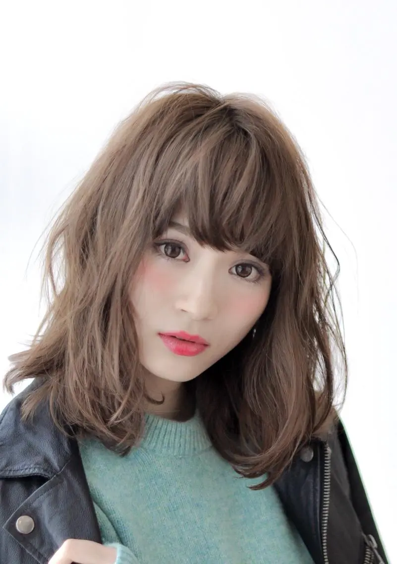 ミディアム カラー 中田 敏明のヘアスタイル