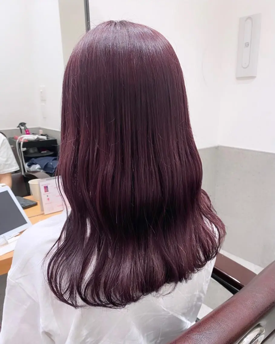 セミロング カラー 💗ガーリーヘア🎀 saki💗のヘアスタイル