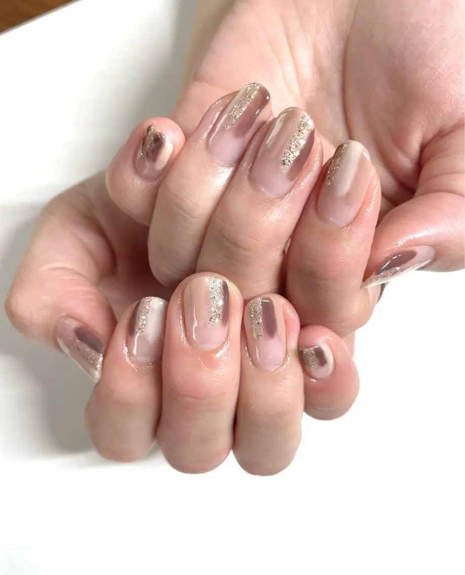 ネイル ニュアンスネイル le_rire _nailのネイルデザイン
