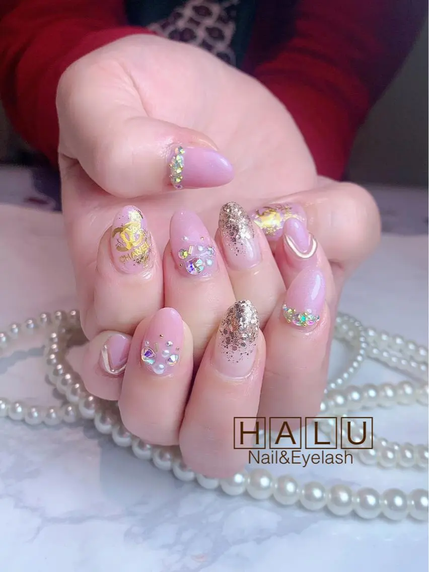 ネイル キラキラネイル HALU ハルのネイルデザイン