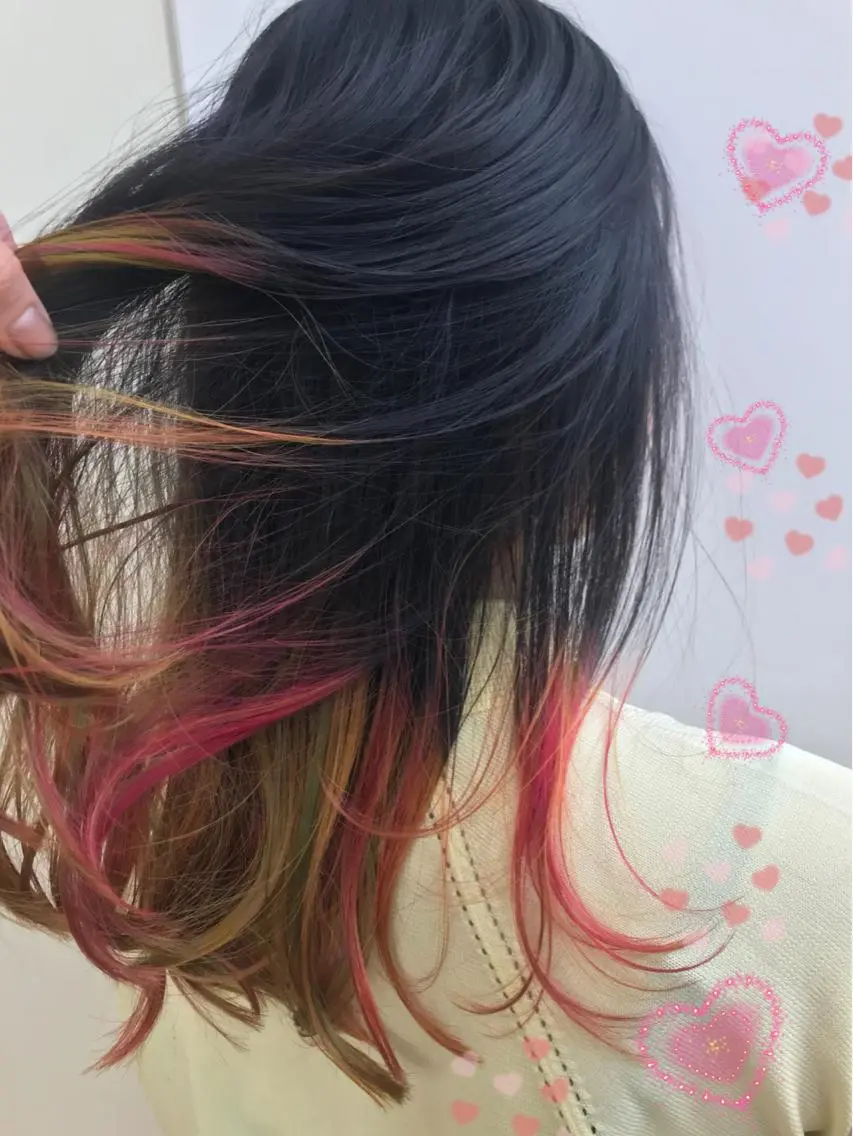 ミディアム カラー トリートメント カット トリートメント 新宿駅近♡個室 ♡関口三都季🌜のヘアスタイル