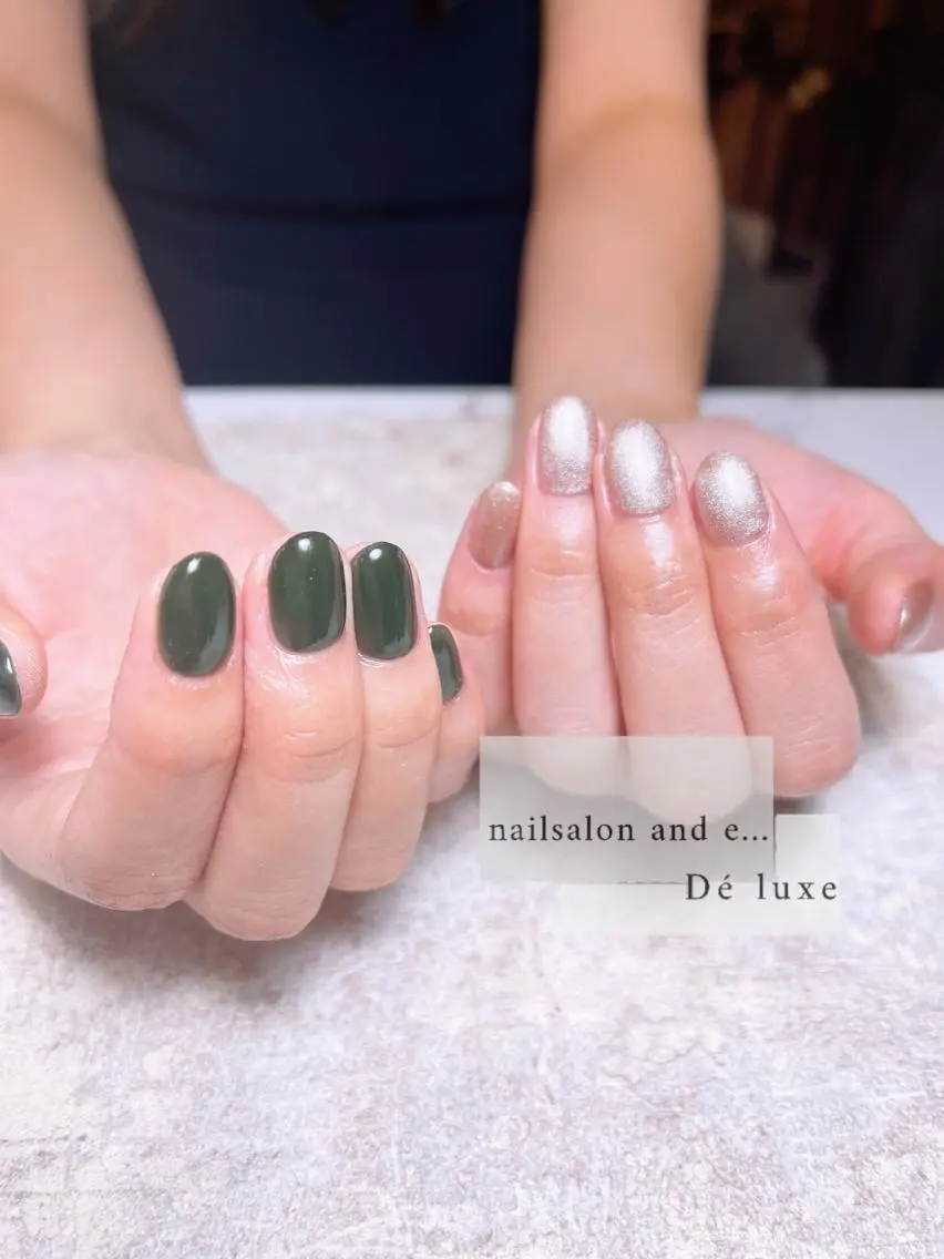 ネイル ラメ(グリッター) マグネットネイル nailsalon mur.のネイルデザイン