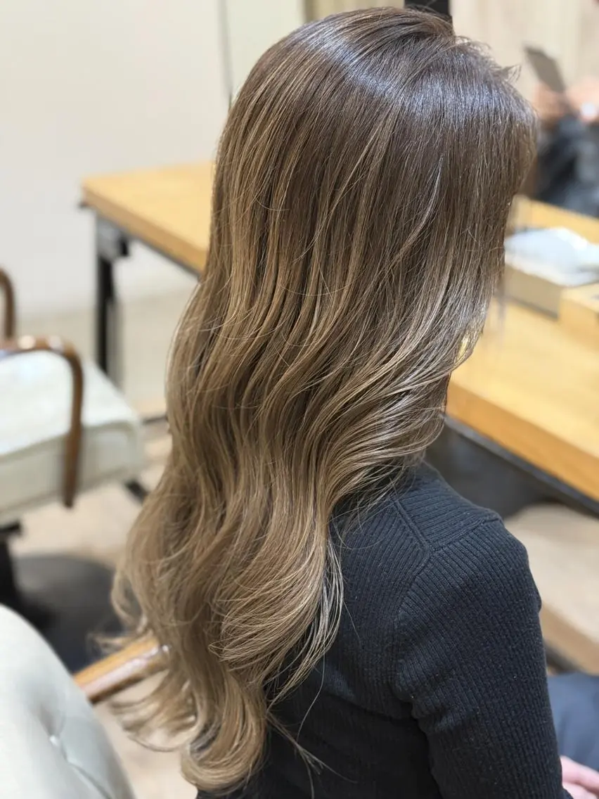 ロング 似合わせ透明感カラー 宇治　ヤマノのヘアスタイル