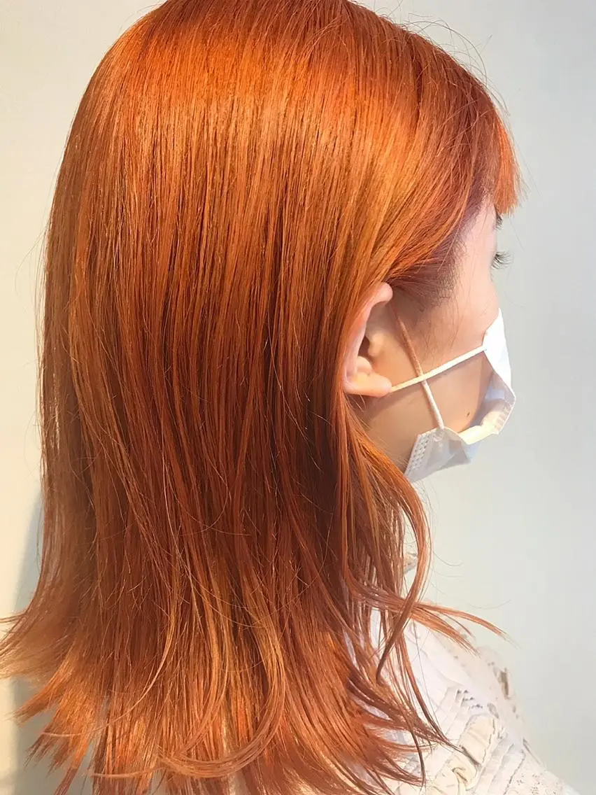 ミディアム カラー カット ヘアカラー yah iroのヘアスタイル