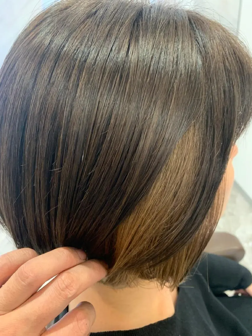 ショート カラー カット ヘアカラー トリートメント 永田 よしはるのヘアスタイル