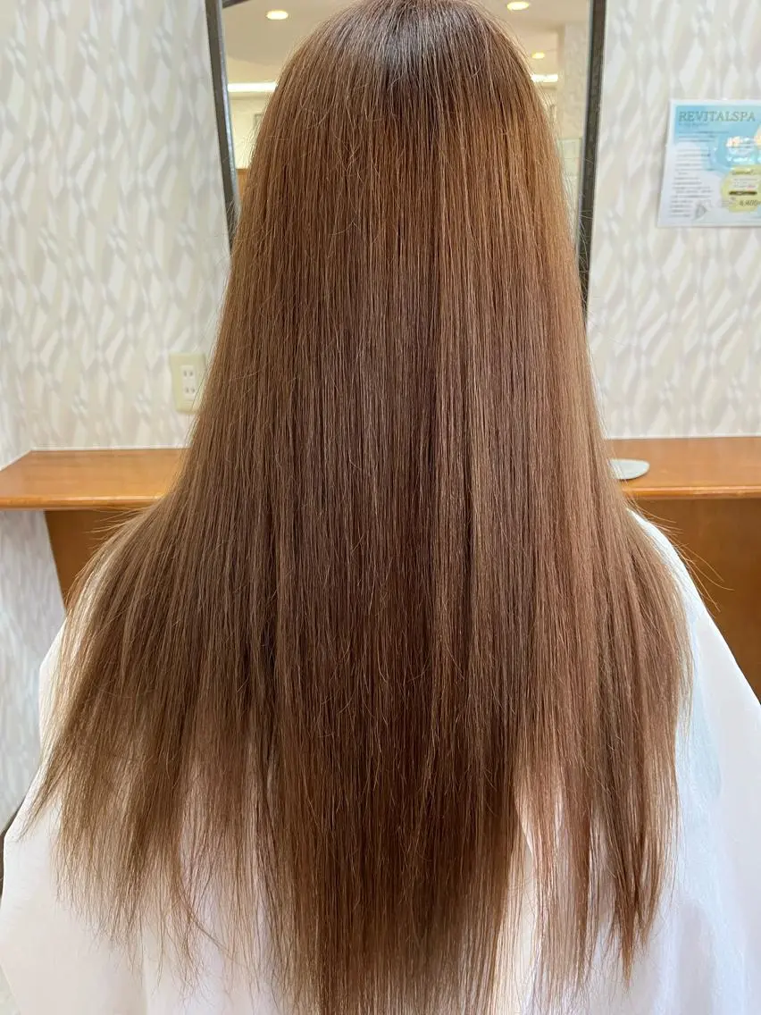ロング カラー 髪質改善/ストレート /艶髪/熊谷はつなのヘアスタイル