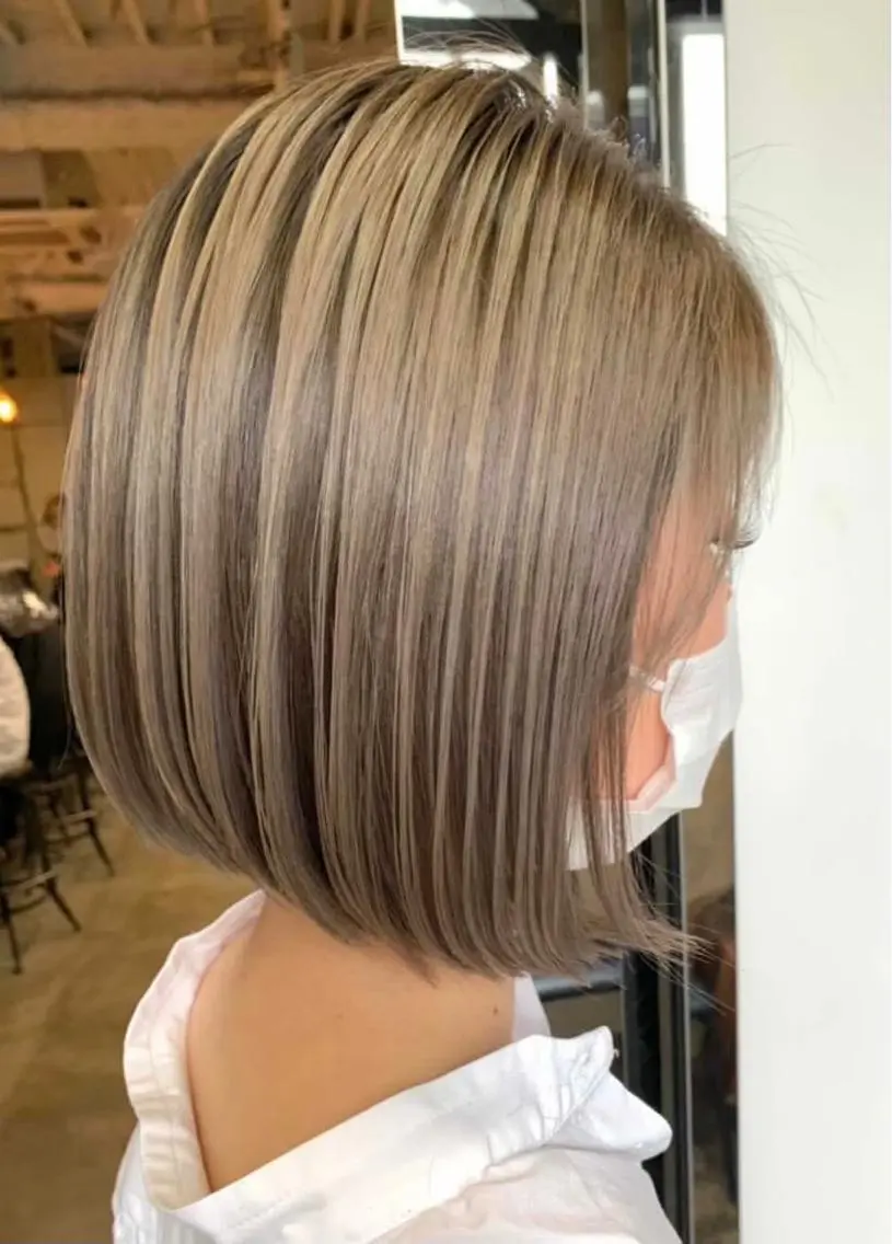 ショート カラー ハイトーンカラー ボブ カット ヘアカラー トリートメント ✨メンズスタイル✨ Daiのヘアスタイル