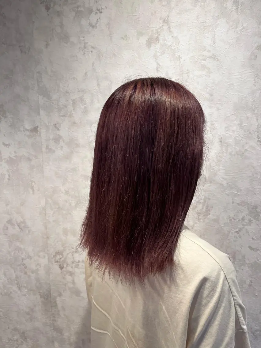 カラー ブラウンカラー ピンクカラー 佐藤槙哉 サトウシンヤのヘアスタイル