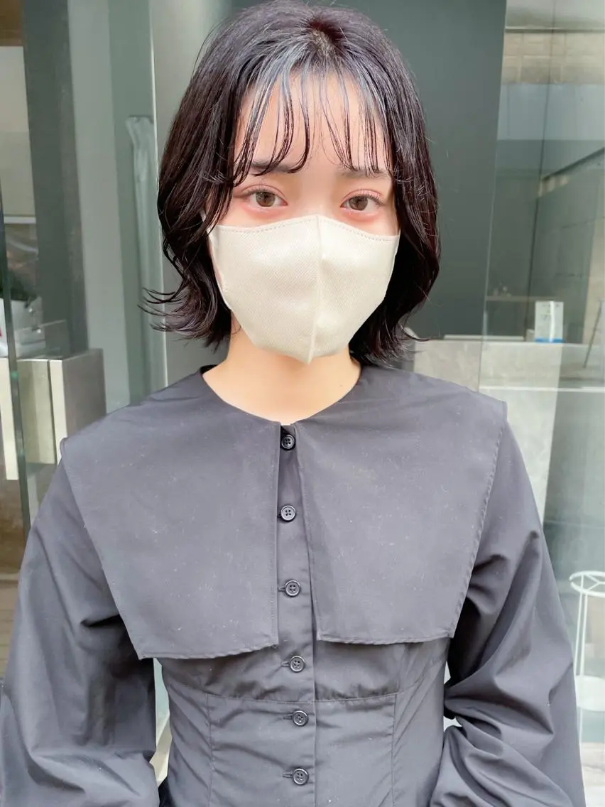 ミディアム カット ヘアカラー トリートメント 前田 陽南子のヘアスタイル