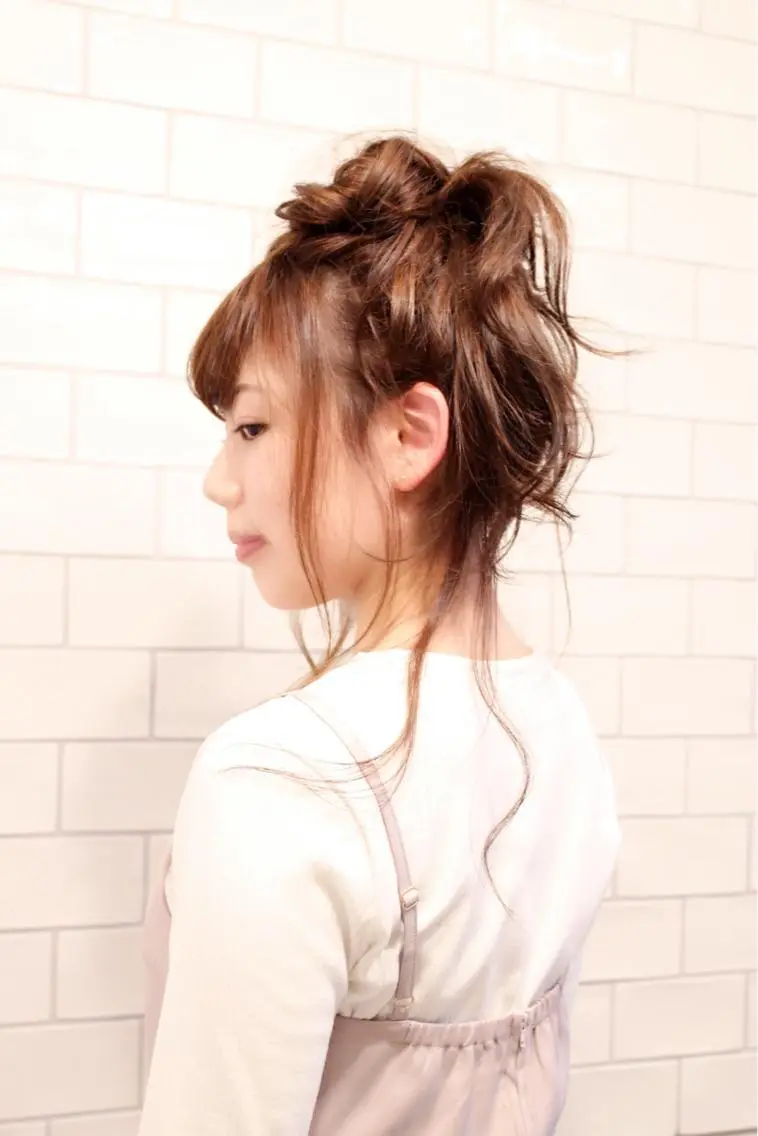 セミロング ヘアアレンジ お団子ヘア 中島 邦雄のその他イメージ