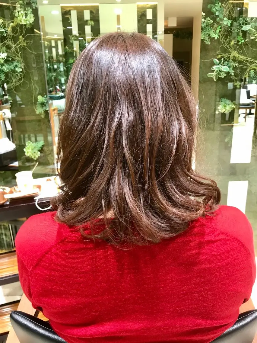 ミディアム パーマ ミディアムパーマ デジタルパーマ 桝野 尚也のヘアスタイル