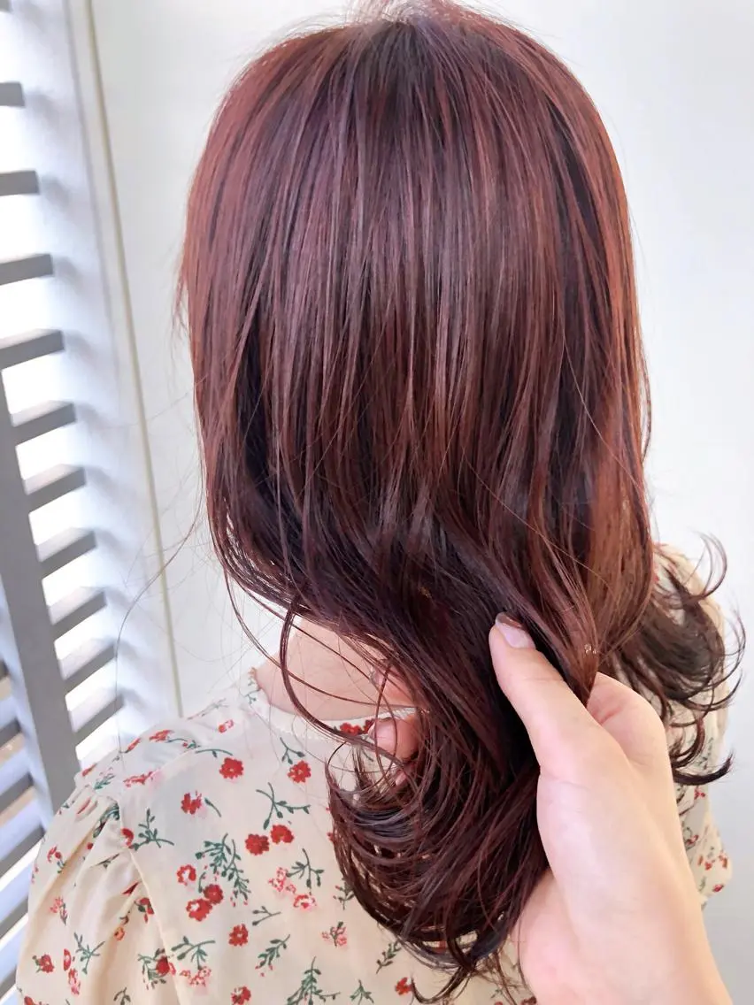 ミディアム カラー ヘアアレンジ ヘアカラー トリートメント NANA/trend style🕊🍑のヘアスタイル